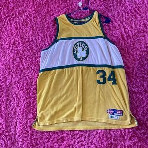 Rare! Paul Pierce Men's 2XL Reebok Celtics Terry Cloth NBA Jersey